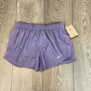 NIKE Women's Running Shorts Dri‎ fit Purple NEW S Drawstring Active Built In
